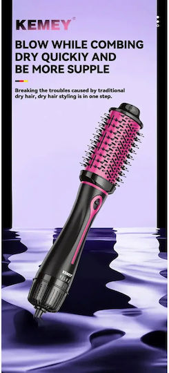Kemei Electric Brush with Air for Straightening 1200W