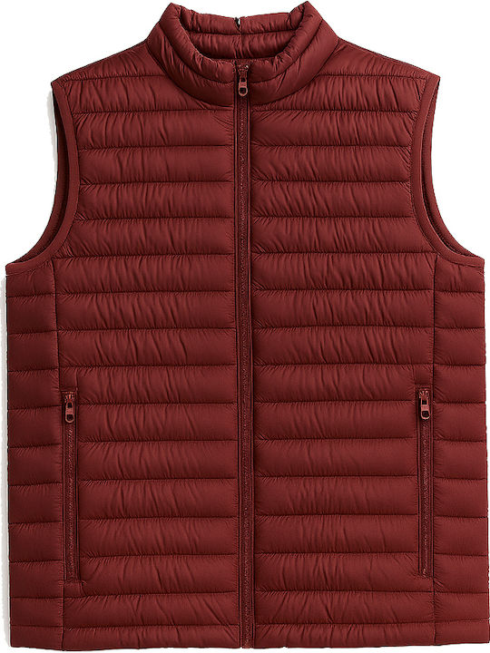 Ärmellos Jacke Puffer Bordeaux