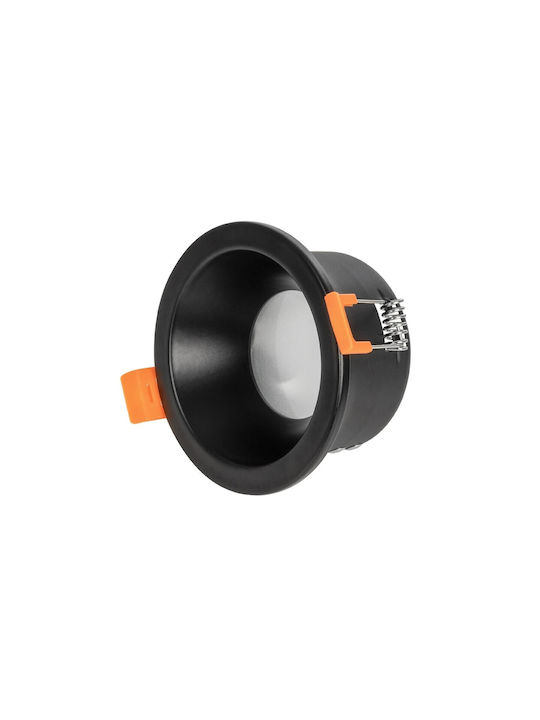 kelvo Μεταλλικό Πλαίσιο για Σποτ GU10 Μαύρο 8.5x8.5εκ. 1τμχ