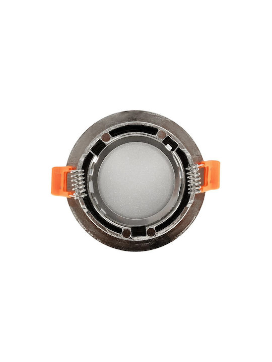 kelvo Μεταλλικό Πλαίσιο για Σποτ GU10 Ασημί 8.5x8.5εκ. 1τμχ