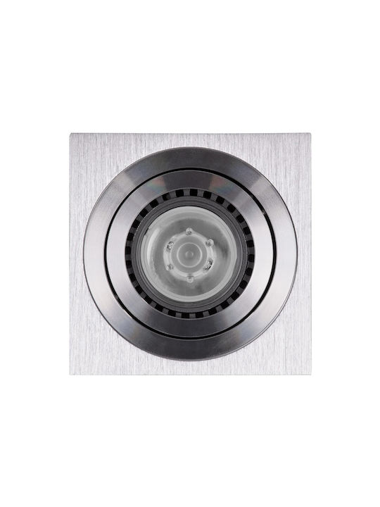 kelvo Akira Spot with Socket GU10 in Silver Color