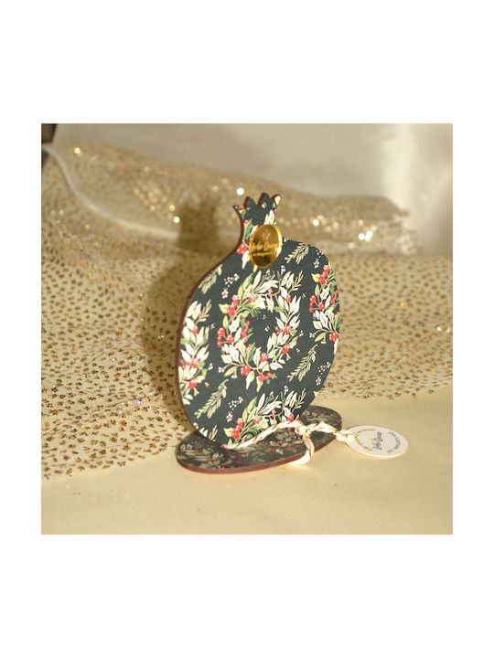 LiebeQueen Handmade Настолници Гоури Нар Черен от Дървο 1бр