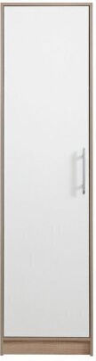 Βιβλιοθήκη Cavmero 107 Άσπρο, Sonoma Οξιά 50x56x190εκ. 415450MEB