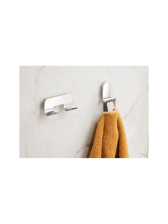 Bronze Art Double Wall-Mounted Bathroom Hook ​9x4cm Bronze