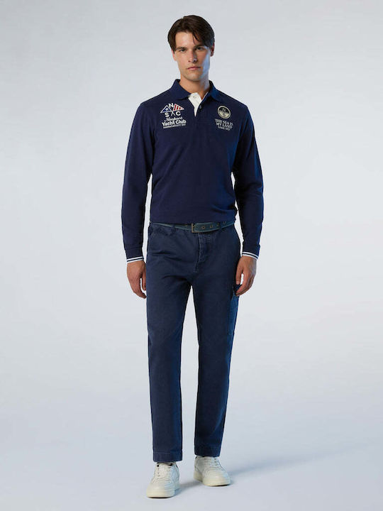 Polo Μπλούζα Μακρυμάνικη Navy Μπλε