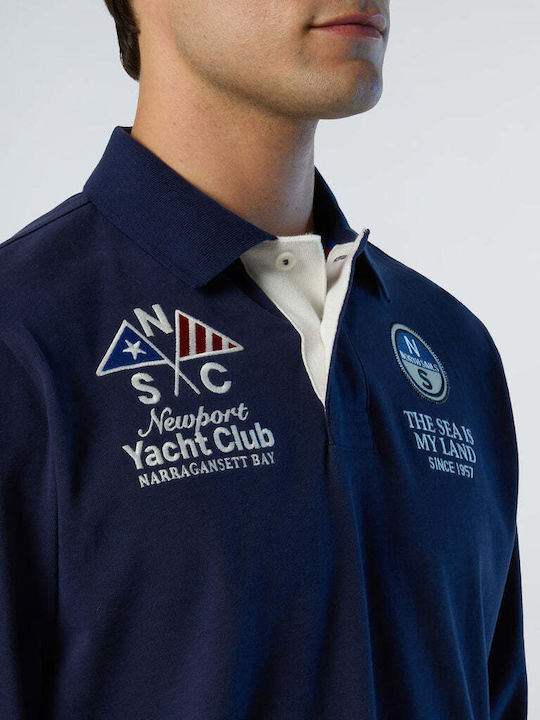 Polo Μπλούζα Μακρυμάνικη Navy Μπλε