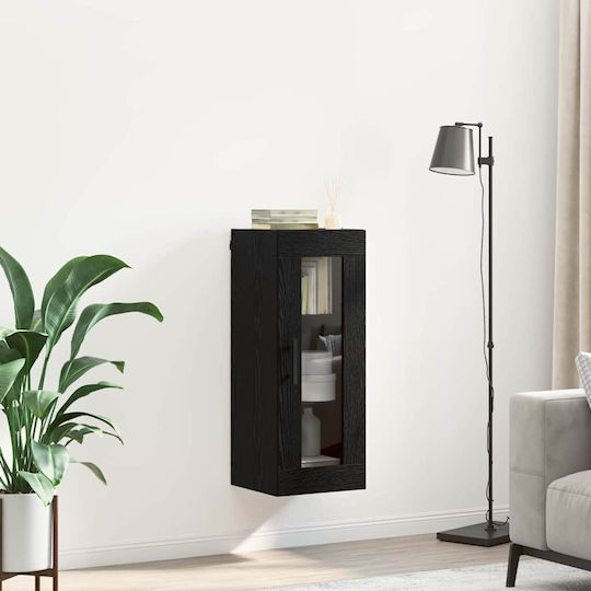 vidaXL Ντουλάπι Μπάνιου 34.5x34x90cm Μαύρο