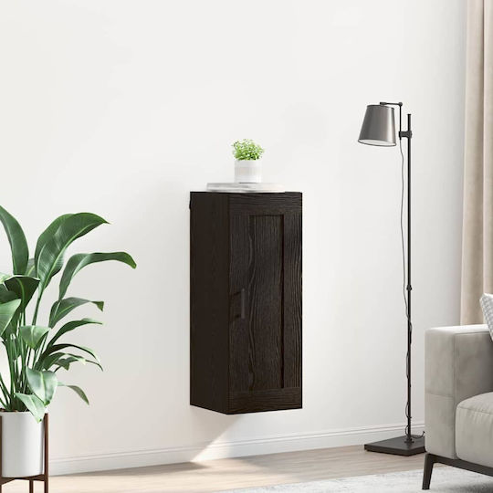 vidaXL Ντουλάπι Μπάνιου 34.5x34x90cm Μαύρο