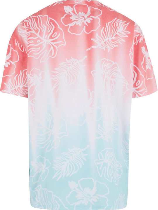 Tricou Mint/red