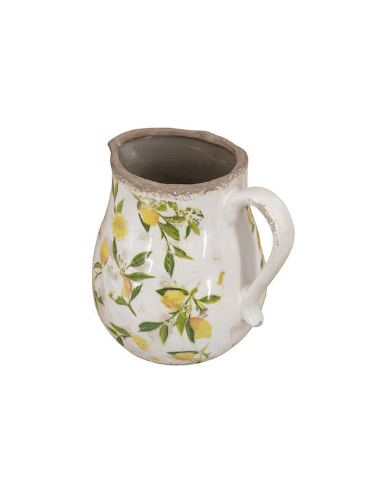 Artekko Διακοσμητικό Βάζο Keramik Lemon Gelb 20x16.5x20cm 1Stück