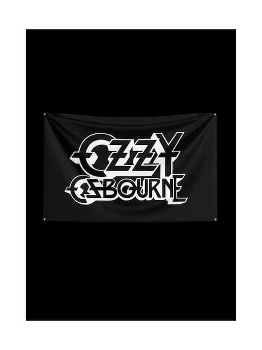 Σημάια Οζι Οζμπορν Λόγκο 90*1.50 Ασπρόμαυρη Flag Ozzy Osbourne Logo 90*1.50 Black White Molfs