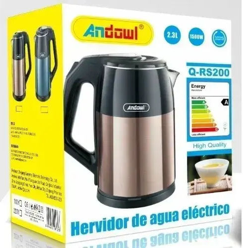 Andowl Kettle 2.3lt 1500W Gold