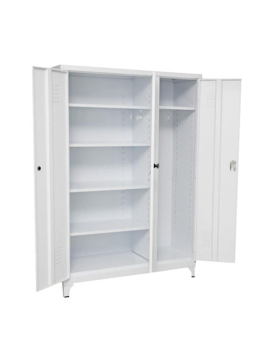 Dulap Trei Frunze Metalic Galvanizat Cu Din Posibilitatea De Blocare 195x45x130 Cm