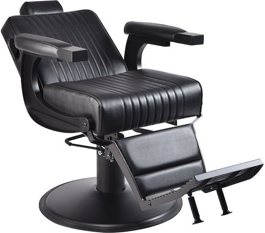 Salon Tech Scaun Bărbierul Negru cu Înălțime Reglabilă