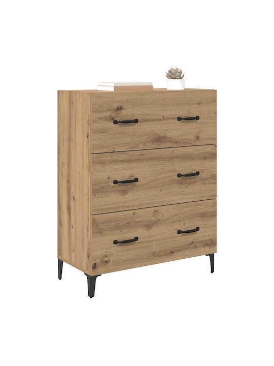 Comoda pentru Dormitor Stejar artizanal 69.5x34x90buc