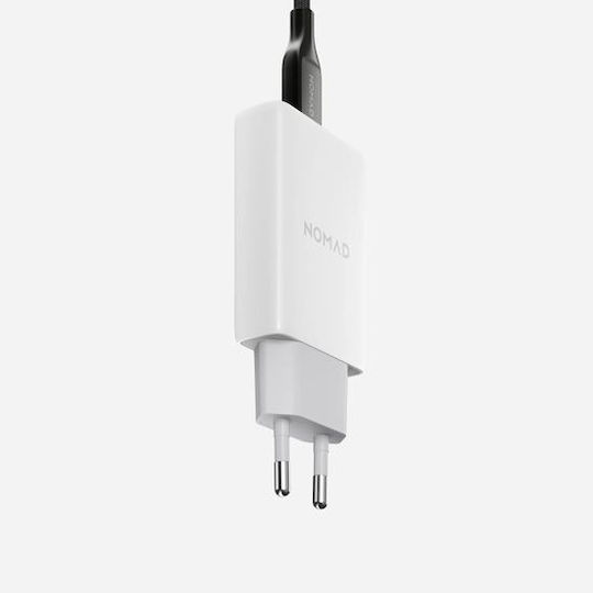 Nomad Φορτιστής Χωρίς Καλώδιο GaN με Θύρα USB-C 40W Power Delivery Λευκός