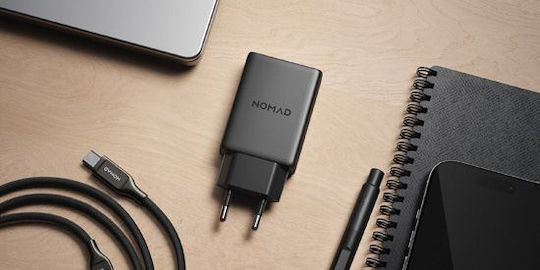 Nomad Φορτιστής Χωρίς Καλώδιο GaN με Θύρα USB-C 40W Power Delivery Λευκός