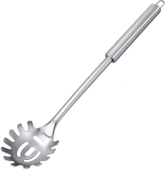Deep Pasta Spoon Colander Stainless Steel Grey 31cm