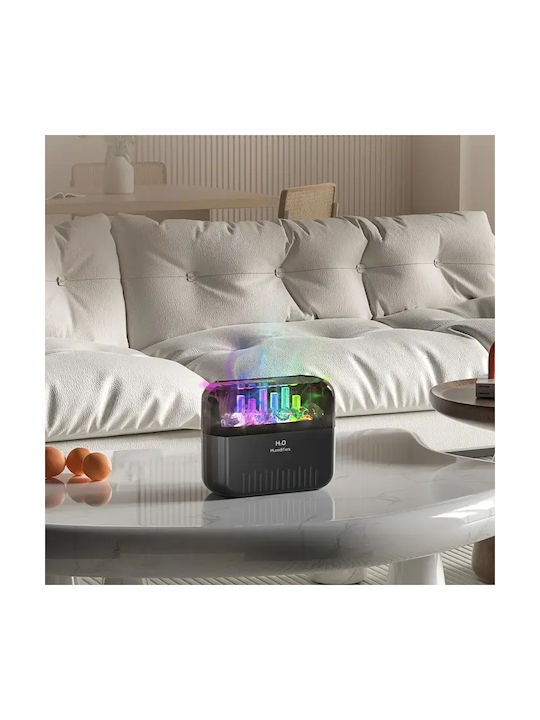 Led Συσκευή Αρωματοθεραπείας Μαύρη 400ml