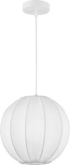 Eko Light Κρεμαστό Φωτιστικό Λευκό με Ντουί E27