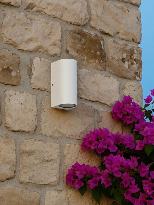kelvo Murano Επιτοίχιο Εξωτερικό Φωτιστικό GU10 IP65 8x8x15εκ.