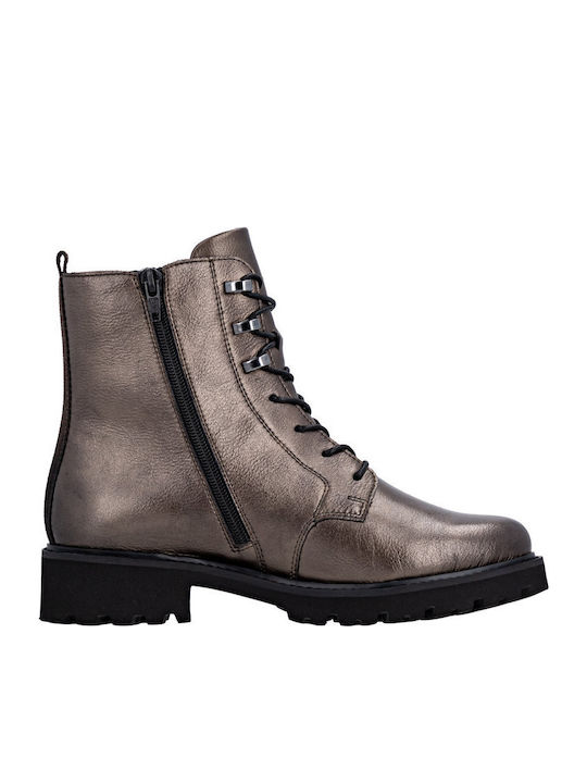 Leder Stiefeletten Damen Braun