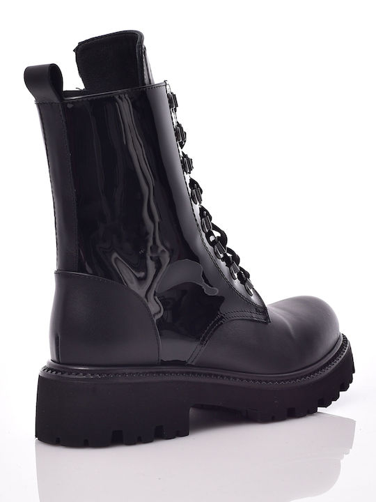 Leather Women's Ankle Boots Black