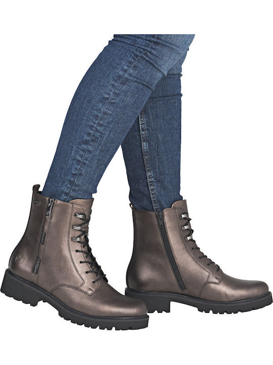Leder Stiefeletten Damen Braun