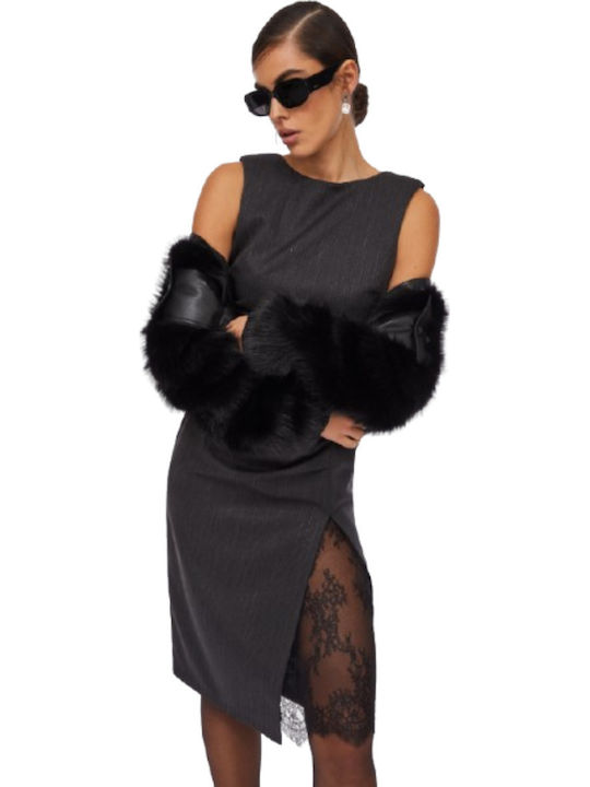 Abito Midi Evening Dress Black