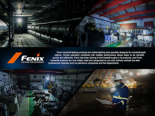 Fenix Επαναφορτιζόμενος Αντιεκρηκτικός Φακός Κεφαλής LED IP68 με Μέγιστη Φωτεινότητα 280lm