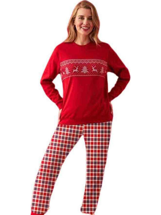 Promise Winter Women's Pyjama Set Red