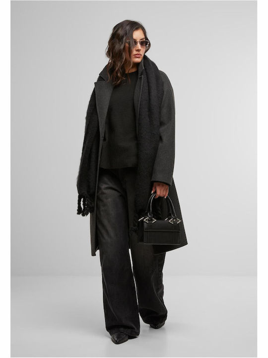 Дамско Anthracite Melange Палто Oversized