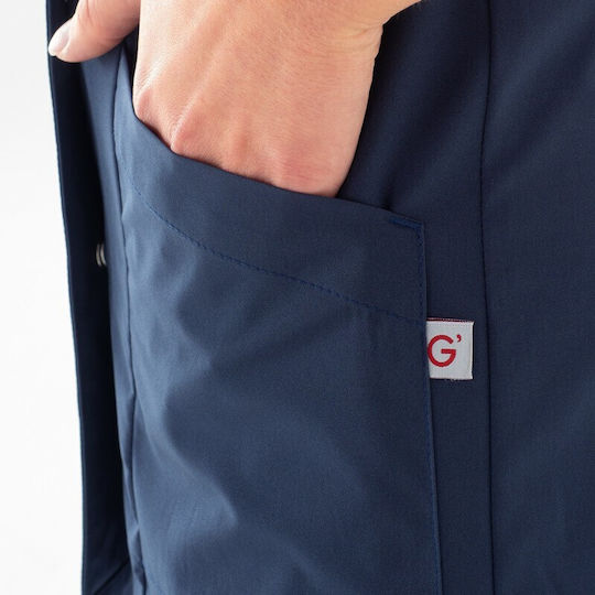 Giblors Γυναικείο Σακάκι Σεφ Greta Slim Fit Σκούρο Μπλε Giblor's Giblor's