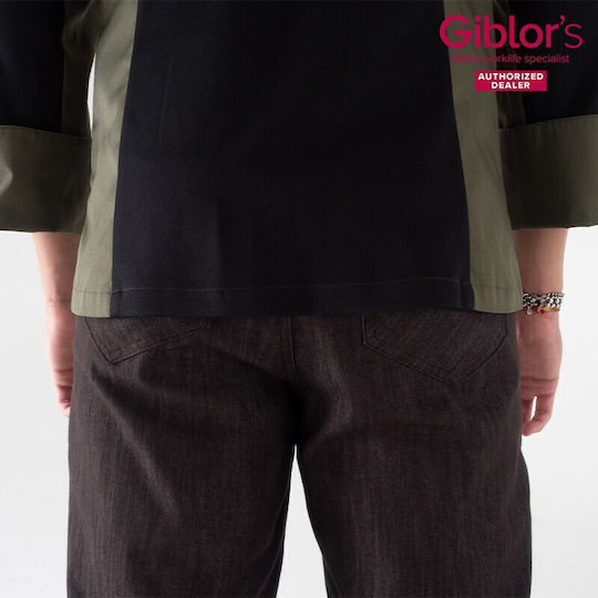Giblors Σακάκι Σεφ Raul Χακί Αεριζόμενη Πλάτη Giblor's Giblor's
