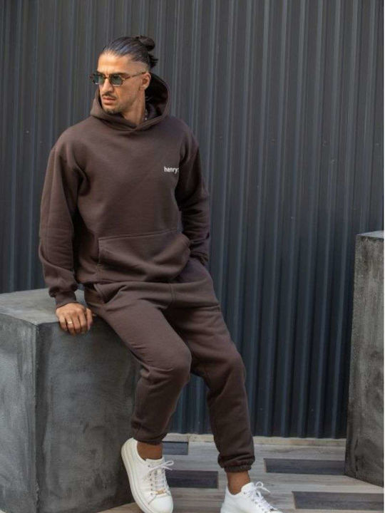 Jogginghose mit Gummizug Brown