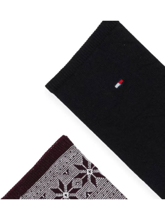 Tommy Hilfiger Γυναικείες Κάλτσες Μαυρο-μπορντω 2Pack Tommy Hilfiger Γυναικείες Κάλτσες Μαυρο-μπορντω 2Pack