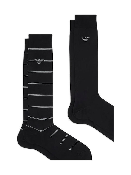 Emporio Armani Ανδρικές Κάλτσες Μαυρο 2Pack