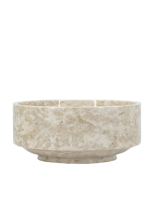 Artekko Marble Διακοσμητικό Μπωλ Μαρμάρινο