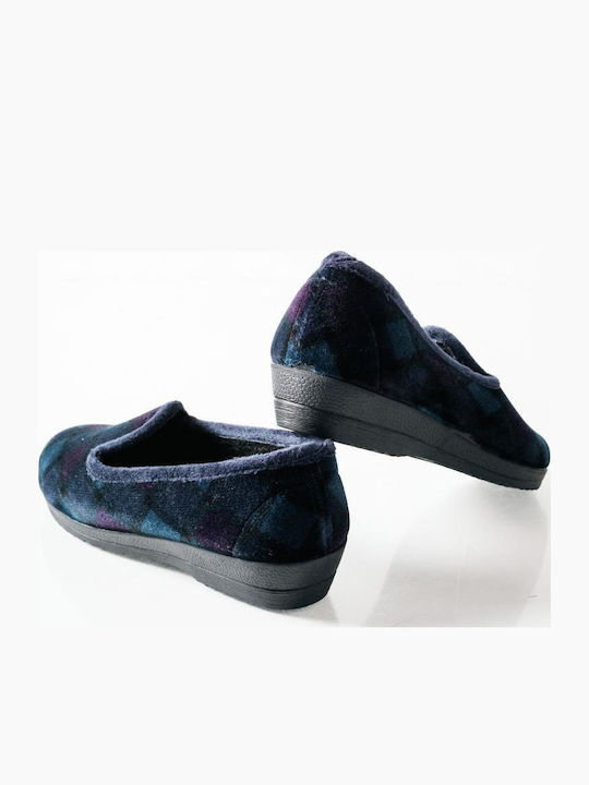 Closed Women's Slippers Blue