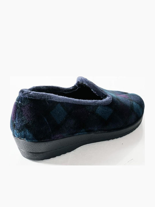 Closed Women's Slippers Blue