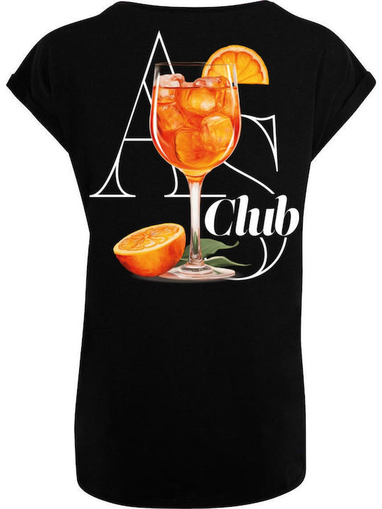 Miss Tee Tricou Negru Bumbac