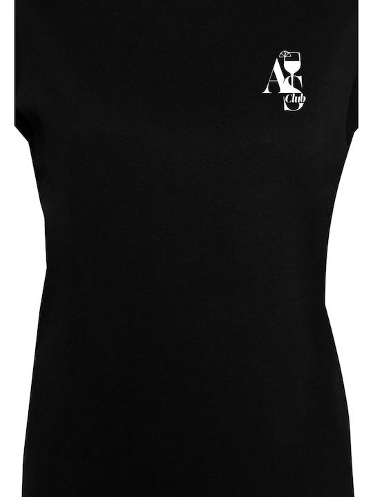 Miss Tee T-shirt Schwarz Baumwolle