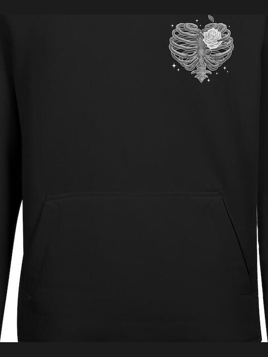 Hoodie Sweatshirt with Hood Black