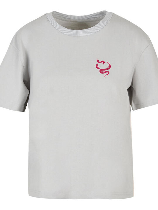 Schlangen Heart T-Shirt Hellgrau