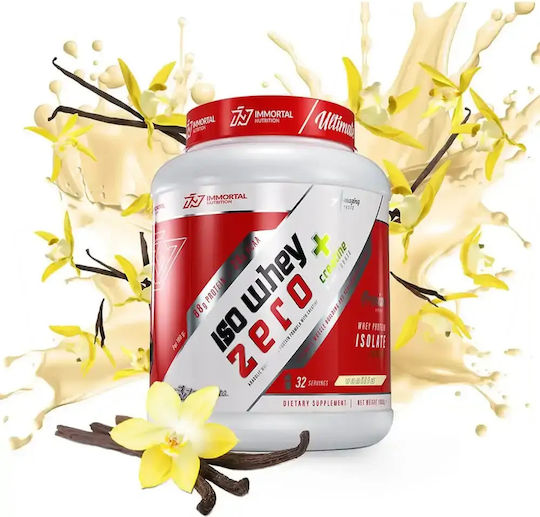 Immortal Nutrition Iso Whey Zero + Creatine Протеин Суроватъчен с Креатин Без Глутен & Лактоза с Вкус Ванилия 1kg