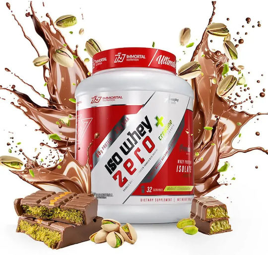Immortal Nutrition Iso Whey Zero + Creatine Protein Whey with Creatine Gluten & Lactose Free with Flavor Dubai Chocolate 1kg