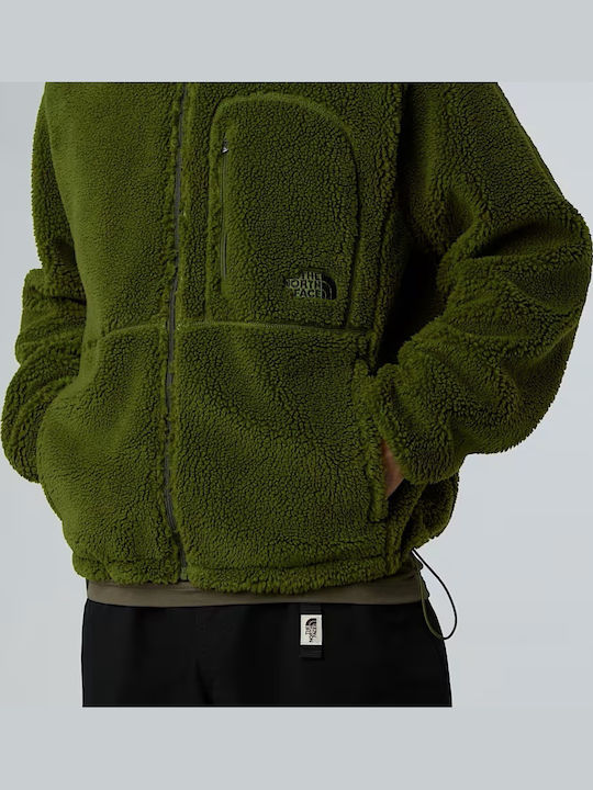 Men's Fleece Cardigan Khaki