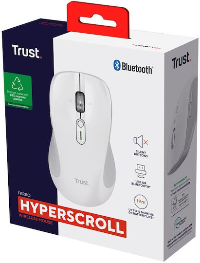 Trust 25674 Ασύρματο Bluetooth Ποντίκι Λευκό