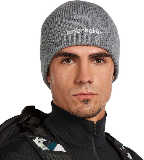 Beanie Unisex Σκούφος Πλεκτός σε Γκρι χρώμα