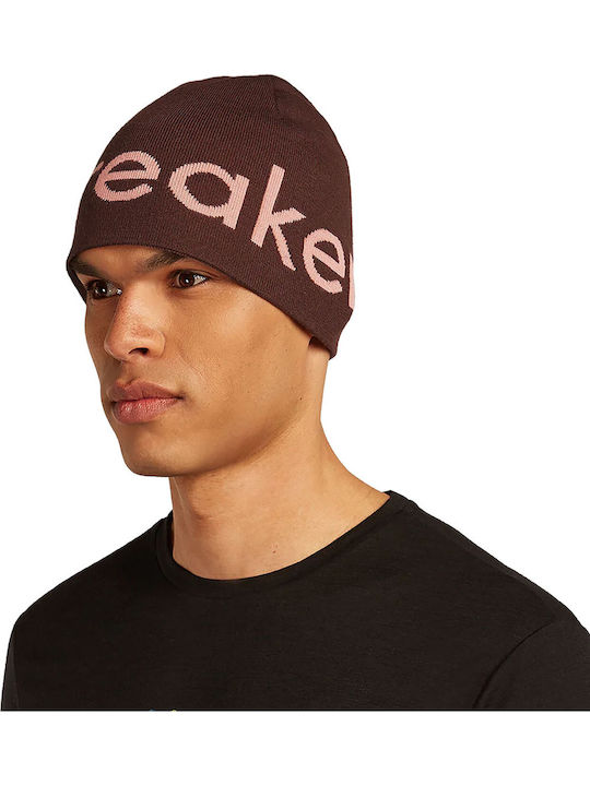 Beanie Unisex Beanie Gestrickt in Burgundisch Farbe